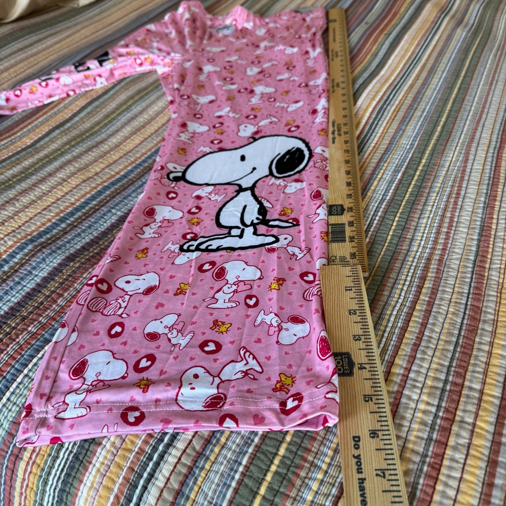 Brief Insanity Peanuts Pajama Lounge Pants XXL Snoopy Woodstock Love Pink NWT - Picture 11 of 13